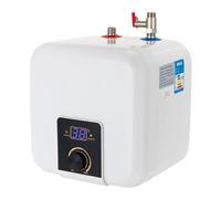 Mini calentador de agua instantáneo de 8 l con indicador LED, 1500 W, pequeño calentador de agua, calentador de agua eléctrico 0-65 °C, independiente agua caliente para cocina y baño (Pequeño 8L)