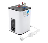 Mini calentador de agua instantáneo de 8 l con indicador LED, 1500 W, pequeño calentador de agua, calentador de agua eléctrico 0-65 °C, independiente agua caliente para cocina y baño