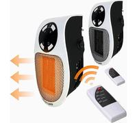 Mini calentador de aire eléctrico de 220 V y 500 W con enchufe, elemento calefactor cerámico PTC de