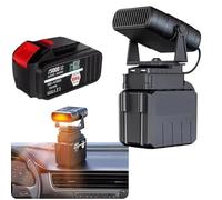 Mini calentador recargable, calentador portátil a pilas para acampada y coche, potencia de 1500 mAh, antivaho antivuelco, 2 ajustes de calor, uso en interiores y exteriores 1300mah