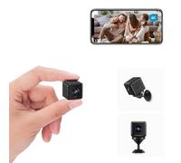 Mini cámara, 4K HD WiFi, cámara de vigilancia interior, WiFi, transmisión en vivo, aplicación para micro cámara interior, con batería, compacta y pequeña cámara de seguridad con detector de movimiento