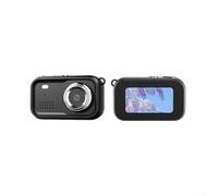 Mini cámara compacta con llavero, con video Full HD 1080P, cinco filtros para creatividad fotográfica, flash integrado, pantalla LCD de 1 47 pulgadas, carga, diseño ligero (negro)