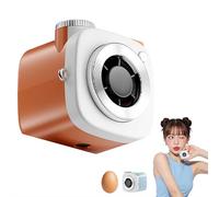 Mini cámara con forma de ventilador portátil con cordón, portátil y mini ventilador con 199 -Speed Turbo Cooling,lindo compacto HandheldFan,ligero PersonalFan para exterior, oficina, escritorio