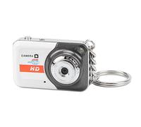 Mini Cámara con Llavero de Pulgar, Videocámara DV DVR Pequeña, Detección de Movimiento Compatible (Gris-Plata)