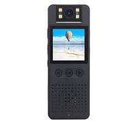 Mini Cámara Corporal, 1080P 180 ° Gire Wearable Policía Body CAM Video Recorder Cámara de Bolsillo Portátil de Seguridad WiFi con visión Nocturna y detección de Movimiento