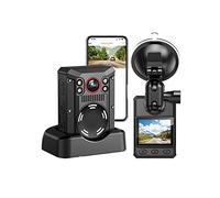 Mini cámara corporal, 4K Dash Cam Body Camera 3500mAh Batería con 11 horas de grabación WiFi Mini cámara con GPS Bodycam Police 170 ° View para aplicación de la ley, entrega ( Color : With 128GB Card