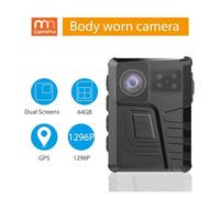 Mini cámara corporal, cámara corporal, Mini grabadora de vídeo M852, cámara corporal de policía, cámara de grabación bidireccional con función de alarma de emergencia para seguridad, reuniones, trabaj