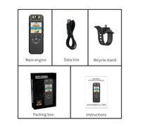 Mini cámara corporal, Mini cámara 4K HD de visión nocturna, carga de TYPE-C, lente giratoria 180 y Clip trasero con soporte for bicicleta, cámara de bolsillo for uso en el cuerpo de la policía para ap