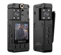 Mini cámara corporal, Mini cámara A24 HD 1296P deportes acción DV cámaras digitales protección de seguridad pequeña videocámara bolsillo policía cuerpo Camara para aplicación de la ley, entrega ( Colo