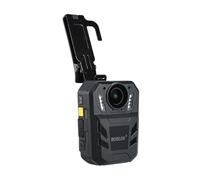 Mini cámara corporal, WA7-D Mini cámara de policía desgastada por el cuerpo HD 1296P cámara portátil grabadora de vídeo DVR cámara de policía de Control remoto con base de carga para aplicación de la