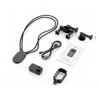 Mini cámara de acción de pulgar de 1080P con lente gran angular HD de 130°, audio WAV a 512 Kbps, montaje magnético manos libres para registros de la vida diaria (negro)