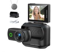 Mini cámara de acción de pulgar de 1080p, mini cámara POV corporal con WiFi y control de aplicación, grabadora de video magnética manos libres, se monta en cualquier lugar para viajes, vlogging