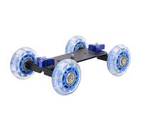 Mini cámara de Escritorio Skater Car 10 kg Carril de Carga Deslizador de Rodillos para cámara DSLR Videocámara Cámara de acción y teléfono Inteligente Hecho de aleación de