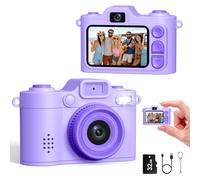 Mini Camara de Fotos, Cámara Digital Retro Pequeña FHD 1080P con Pantalla a Color de 1,38 Pulgadas, Cámara Selfie con Llavero, Flash y Grabación, Mini Cámara Creativa Tipo Pulgar, Regalo Original