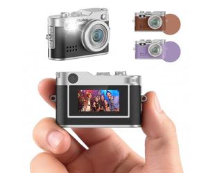 Mini Camara de Fotos Negro Rollei Cámara Digital Vintage Pequeña FHD 1080P | Mini Cámara Digital con Pantalla a Color de 0,96 Pulgadas 2 MP Camera Fotos Pequeña y Compacta con Flash y Grabación