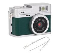 Mini Cámara de Llavero, 1080p 20mp Víjama de Video Digital Pequeña con Pantalla de 0.96 Pulgadas, Cámara Retro Portátil para Grabación de Video, hasta 128 G de Tarjeta de (Green)