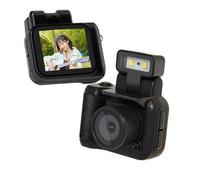 Mini Cámara de Pulgar 1080P HD, Cámara de Video Compacta con Flash, Cámara de Viaje Portátil para Grabación de Vida y Aprendizaje, Batería de Larga Duración 600 Minutos