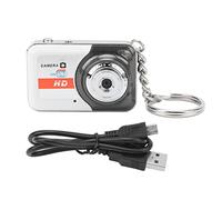 Mini Cámara de Pulgar,Cámara de Vídeo Portátil con Detección de Movimiento,Cámaras Digitales de Apuntar y Disparar,Compatible con Tarjeta de 32 GB,Exquisita Cámara HD DV de Moda (Gris-Plata)