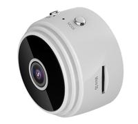 Mini cámara de seguridad inalámbrica, lente HD gran angular y visión nocturna, monitoreo en tiempo real para el hogar y la oficina (negra), buena