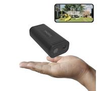 Mini cámara de seguridad inteligente para el hogar para interiores inalámbrica WiFi vista remota 1080P portátil al aire libre impermeable cámara con detección humana, bajo consumo de energía, sueño en