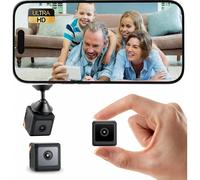 Mini cámara de seguridad WiFi oculta para uso en interiores, detección de movimiento, visión nocturna, control por aplicación, compacta de 3