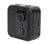 Mini Cámara de Visión Nocturna Ultradelgada Magnética WiFi Inalámbrica 4K HD con Clip Trasero, Lente Gran Angular de 160 Grados, Detección de Movimiento, Visión Nocturna de 10 M,
