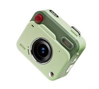 Mini cámara digital, CCD Mini cámara digital retro para estudiantes, cámaras pequeñas de pantalla de 1.7 pulgadas, video fotográfico HD1080P para adultos y niños, viajes, estudio, grabación (verde)