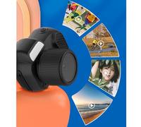 Mini Cámara Digital, Lente Ultra HD Gran Angular de 160 Grados de 2MP, Pantalla a Color, Grabación con 3 Botones, Batería de 180mAh, Pulsera, Almacenamiento de 32GB, Micro USB,