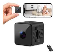 Mini Cámara Espía, 1080P HD Cámara Inalámbrica WiFi para Interiores,Cámaras De Vigilancia con Visión Nocturna Automática, Detección de Movimiento y Control por App para Hogar/área de la Oficina