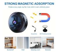 Mini Camara Espia, 1080P HD Mini WiFi Oculta Cámara Espía para Ver En El Movil, con Audio y Vídeo, con Batería de Larga Duración, para Exteriores/Interiores