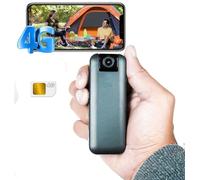 Mini cámara espía con SIM 4G de interior inalámbrica 1080P FHD Spy Camera, incluye SIM ya activa, visión de 160°, visión nocturna, alarma de movimiento, visión por APP manual italiano (CB77-C)