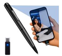 Mini Camara Espia Oculta Camuflada Bolígrafo, Grabadora de Voz espia | Sin Luz Visible al grabar, FULL PACK MicroSD 32GB, Lector USB y OTG para Móvil, Clases, Reuniones y Oficina