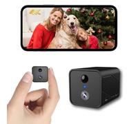 Mini Camara Espia WiFi, 4K Camara de Vigilancia Inalambrica de Bajo Consumo con 50 Días de Autonomía, Detección de Movimiento IA, Visión Nocturna, con Prueba en la Nube de 30 Días para Hogar/Mascota