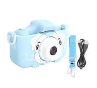 Mini cámara infantil con estampado de cachorro, 13 MP con funda protectora de silicona, grabación de vídeo 1080P para niños pequeños y niños,