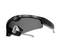 Mini cámara inteligente HD gafas de sol a prueba de viento semi abiertos altavoces Bluetooth, deportes al aire libre y llamada negro