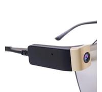 Mini CáMara MóVil PortáTil, Gafas con Clip, CáMara Inteligente 1080p HD, MicróFono Incorporado, Grabadora De Viaje para Exteriores (Sin Gafas),B