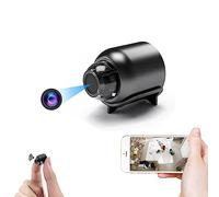 Mini cámara WiFi 1080P HD Visión nocturna incluida Detección de movimiento Monitoreo remoto 160 ° Gran angular Micro Baby Monitor for seguridad en interiores y exteriores ( Color : With 64GB Memory Ca