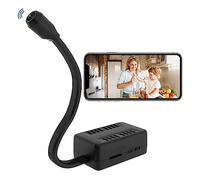 Mini Cámara WiFi HD 1080P X7, Cámara Inalámbrica WiFi para Ni?era, Cámaras Peque?as, Cámara de Vigilancia con Peque?a Lente de Serpiente Ajustable, Monitoreo de Movimiento para