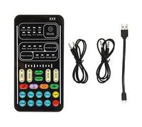 Mini Cambiador de Voz, Convertidor de Voz Multifuncional, 8 Tipos de Cambios de Sonido 8 Efectos de Sonido Integrados, para para para Switch para PC(I9 Edición en inglés)