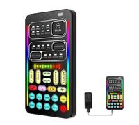 Mini Cambiador De Voz De Tarjeta De Sonido: Disfraz De Audio Portátil, 10 Modos Electroacústicos. Modulador De Voz Electrónico | Interfaz Universal Para PC Móvil, Herramienta Profesional De Ajuste Fin