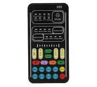 Mini Cambiador de Voz para PC, Teléfonos Portátiles, Mini Tablero Mezclador de Sonido con 8 Efectos de Sonido, Tarjetas de Sonido Externas en Vivo, 4 Controles de Volumen para