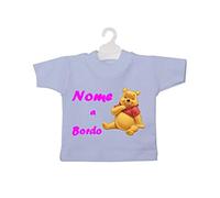 Mini camiseta niño a bordo Winnie the Pooh amarillo