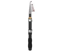 Mini Caña de Pescar 1.7m - Varilla de Pesca Portátil para Pesca en Agua Dulce y al Aire Ideal para Ríos y Lagos, Fibra de Carbono Ligera y Duradera, Fácil de Transportar para Pesca Recreativa