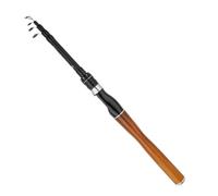 Mini caña de Pescar sección Corta, Mango Fibra Carbono telescópico Ajustable en M, 1,65-3,0 Metros(1.65m)