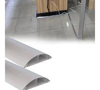 Mini canaletas para Cables eléctricos, Conducto de canalización de Cables de aleación de Aluminio, 100cm de Longitud, 30-112mm de Ancho, 1-10 Uds.(2 PCS,W 112 MM H 35 MM)