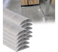 Mini canaletas para Cables eléctricos, Conducto de canalización de Cables de aleación de Aluminio, 100cm de Longitud, 30-112mm de Ancho, 1-10 Uds.(10 PCS,W 112 MM H 35 MM)