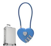 Mini candado de combinación - Candado portátil sin llave para equipaje, elegante candado de código | Accesorio de viaje antirrobo en forma de amor, dispositivo de bloqueo seguro para bolsa, armario