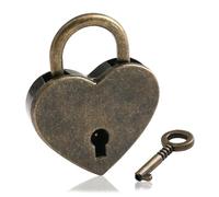 Mini Candado Decorativo con Llave en Forma de Corazón Candados de Metal con Forma de Corazón Estilo Vintage Candado de Corazón, para San Valentin, Regalos Aniversario pareja, Joyeros