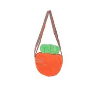 Mini Canvas Shoulder Bag Crossbody Bag Carrot Shape Handbag Purse for Women (Orange) compatible for Walkbee A B
