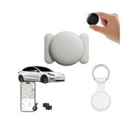 Mini Car GPS Tracker, Mini Trackers Device with Weatherproof Case- Hidden GPS Trackers (For Android/White)